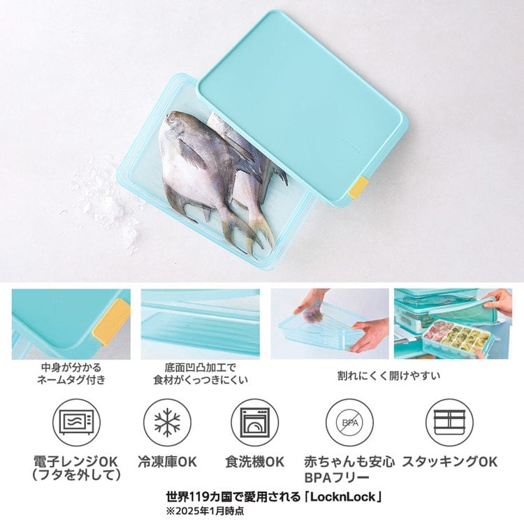 保存容器 LIV PLUS ベストコ 冷凍 1L 電子レンジ 食洗機対応 ブルー