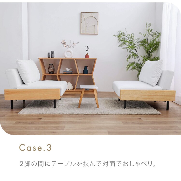 リクライニングソファベッド B2524 ホワイト 7297008 │アイリス