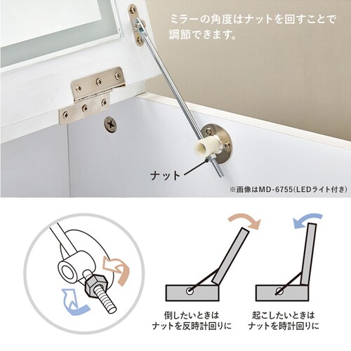 �h���b�T�[ ��50cm LED���C�g�t�� MD-6755WH �z���C�g�y���Ԏw��s�z�y����s�z�y�����s�z�y�v���U�Z���N�g�z_7