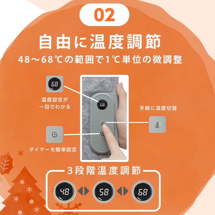 パネルヒーター 3面 TPH-002S-BE サンドベージュ【プラザセレクト