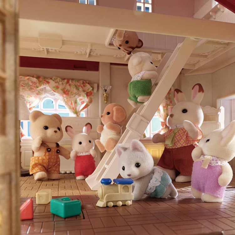 エポック社 赤い屋根の大きなお家 -屋根裏はひみつのお部屋- ハ-51