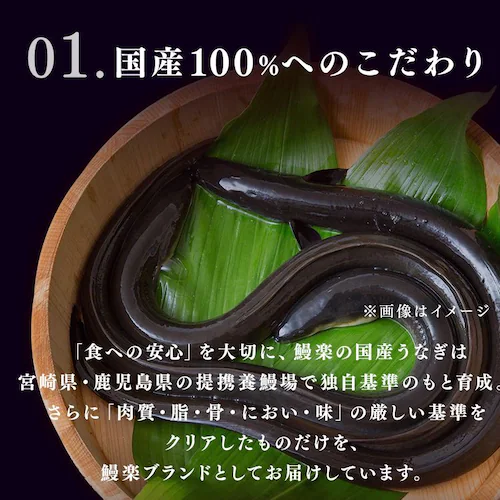 【鰻楽】【お届けは7/20(月)〜7/24(金)】九州産うなぎ蒲焼 2尾セット aQMN2/280【代引き不可】_11