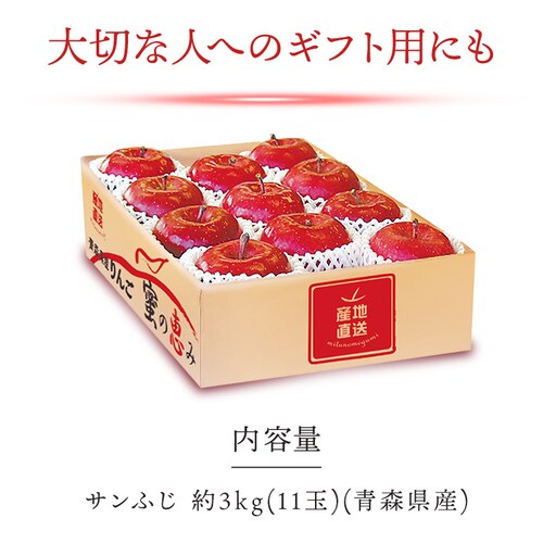 青森県産 サンふじ林檎 蜜の恵み ASR-E0S【代引き不可】_2