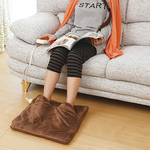 ワタナベ工業 電気足温器 ブラウン WFH-02B 【プラザセレクト】_2