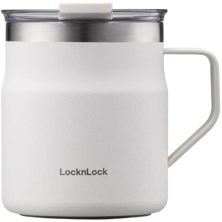 LIV PLUS マグカップ ふた付き ステンレス 355ml LHC4218NWHT ホワイト