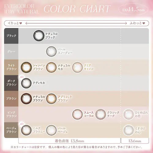 アイセイ Ever Color 1day Natural(エバーカラーワンデーナチュラル) ec1d-n-sbr-000 シャンパンブラウン ±0.00【前払い不可】【代引き不可】【同梱不可】_18