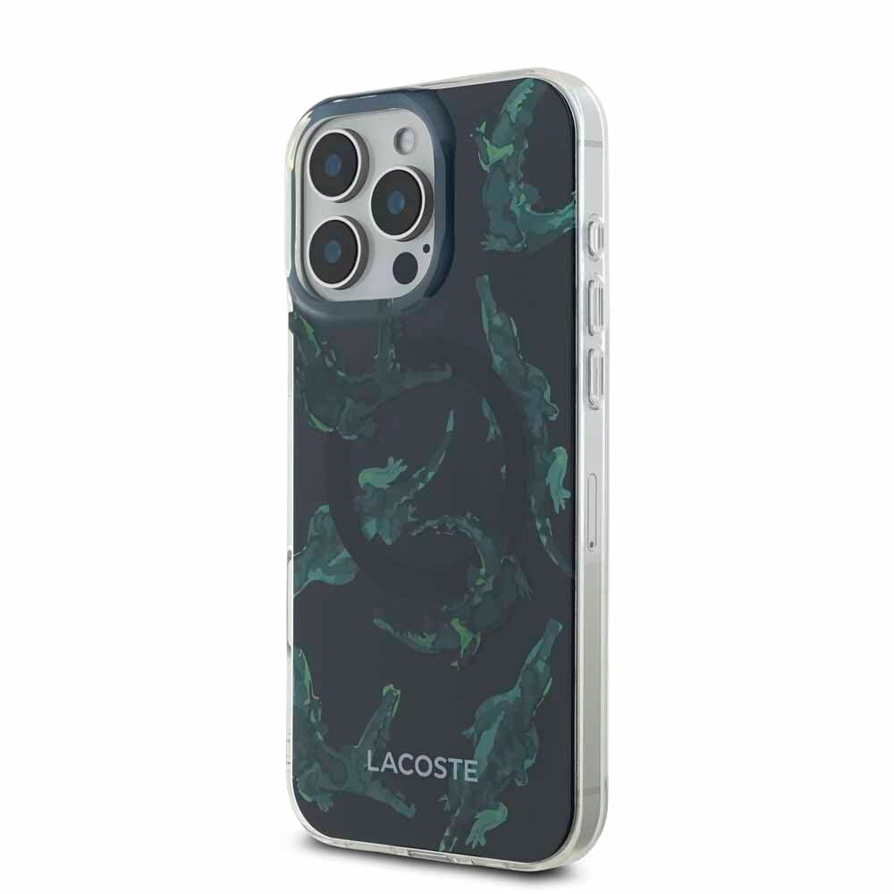 LACOSTE iPhone 16 Pro Max ケース ブラック LCHMP16XUPAK 7303465