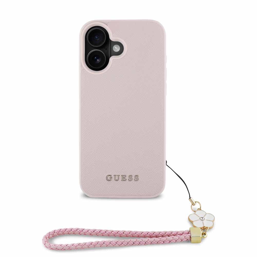 GUESS iPhone 16 ケース ピンク GUHMP16SPGCSFLWP 7303475│アイリス