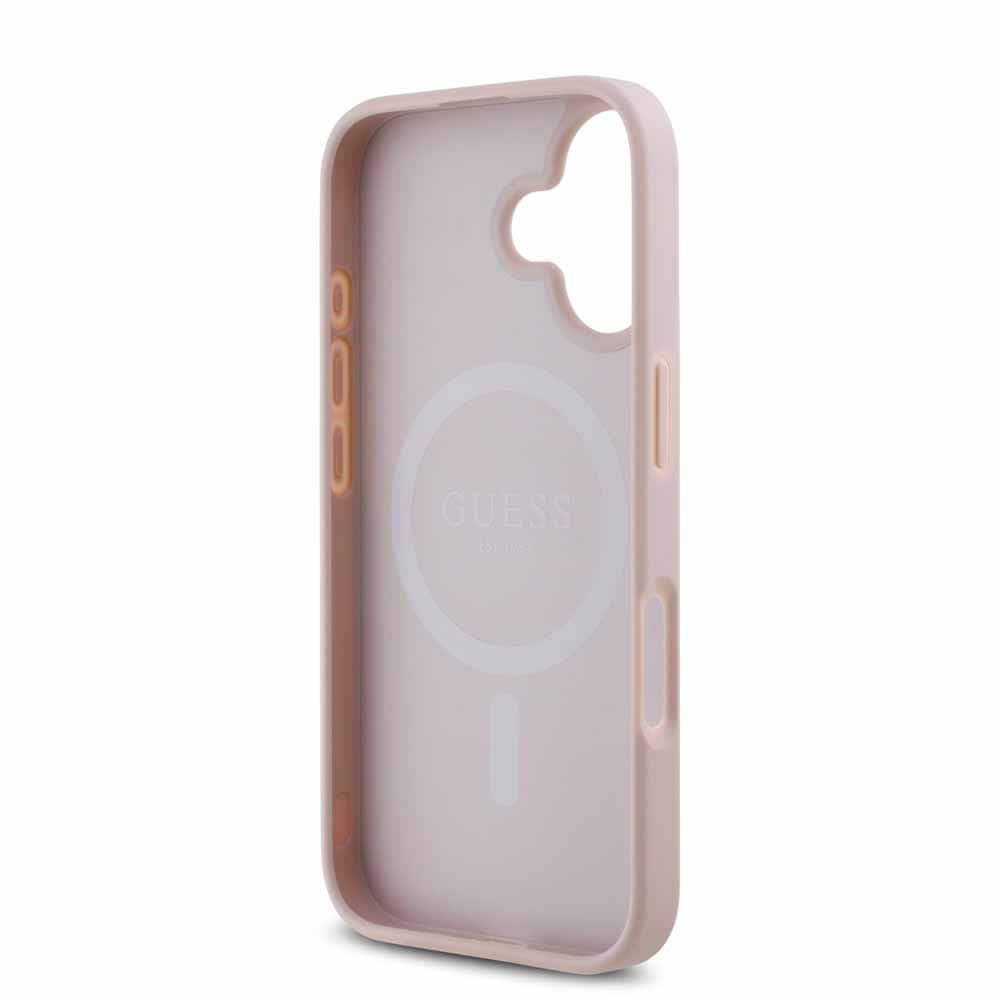 GUESS iPhone 16 ケース ピンク GUHMP16SPGCSFLWP 7303475│アイリス