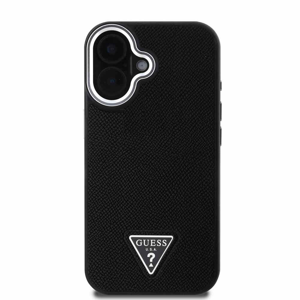 GUESS iPhone 16 ケース ブラック GUHMP16SPGTSPSK 7303478│アイリス