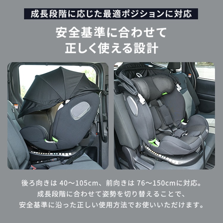 ≪5,000円OFFクーポン≫チャイルドシート ジュニアシート ISOFIX 回転