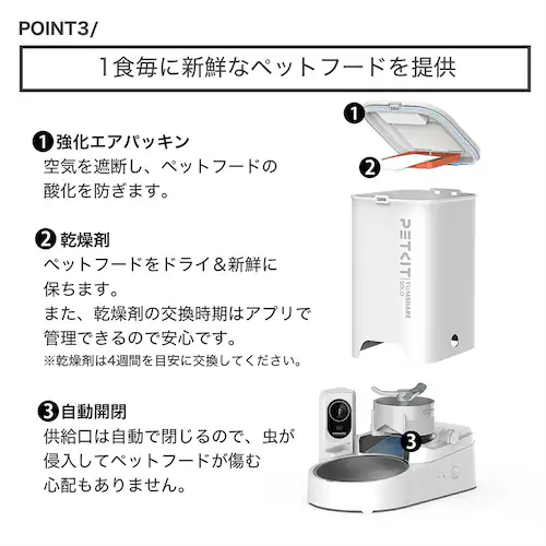 PETKIT カメラ付自動給餌機 P571 _3