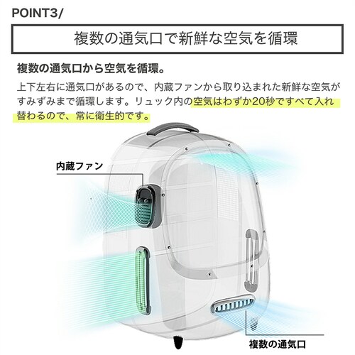 PETKIT ペットリュック P7704 ピンク_7