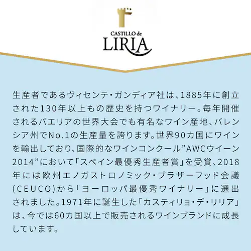 【12本】スパークリングワイン CASTILLO de LIRIA rose 250ml_2