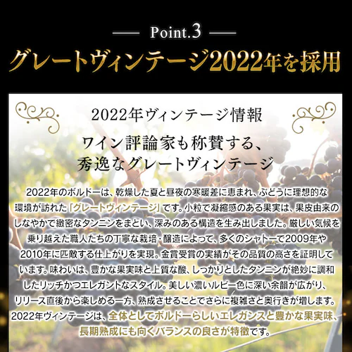 フランス・ボルドー赤ワイン 金賞 12本セット_7