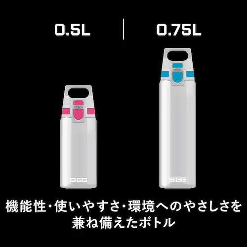 水筒 500ml ワンプッシュ 直飲み 軽量 持ち手 ハンドル付 ベリー_1