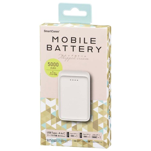 �I�[���d�@ ���o�C���o�b�e���[ 5000mAh SMP-MB50-PK �s���N�y�v���U�Z���N�g�z_10