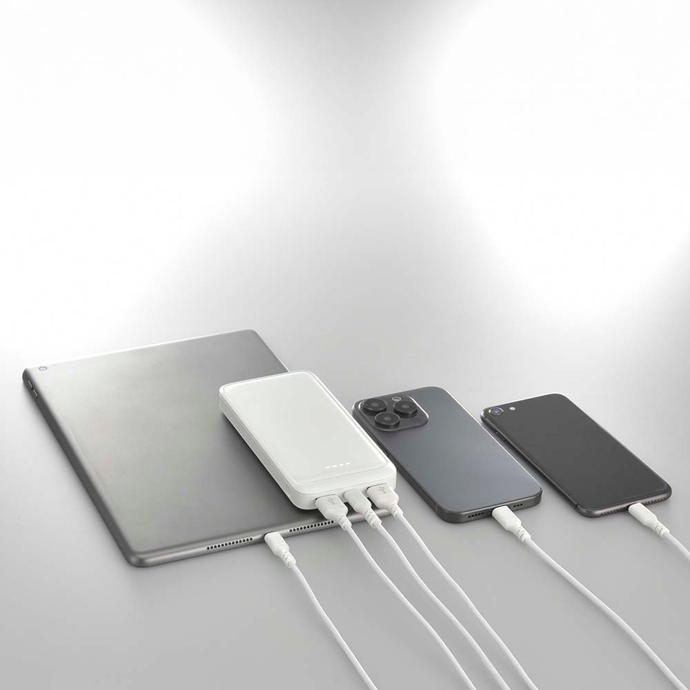 オーム電機 モバイルバッテリー 10000mAh SMP-MB100-T 茶 7338921