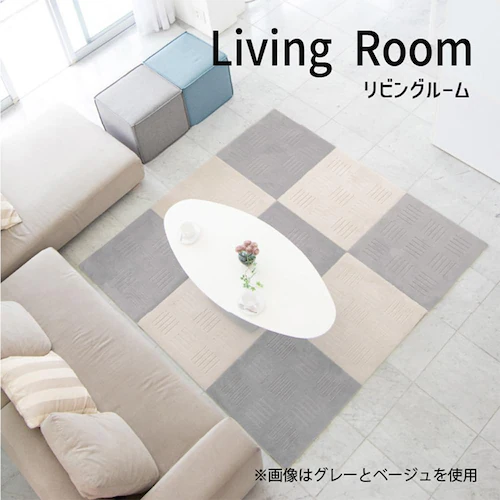 オカ ピタプラス ジョイント キッチンマット 60×60cm 5枚組 ブラウン_7