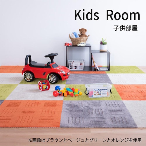 オカ ピタプラス ジョイント キッチンマット 60×60cm 5枚組 ブラウン_10