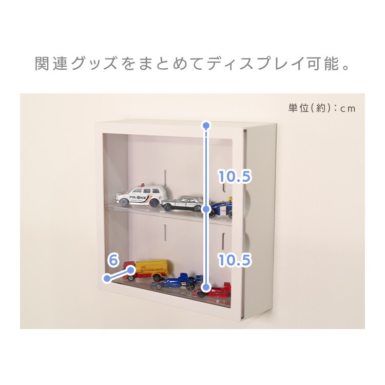 コレクションケース kake 29022 ミルク 7339658 │アイリスオーヤマ