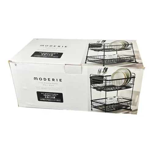 パール金属 2段水切りラック スリム HC-509 ホワイト【プラザセレクト】_5