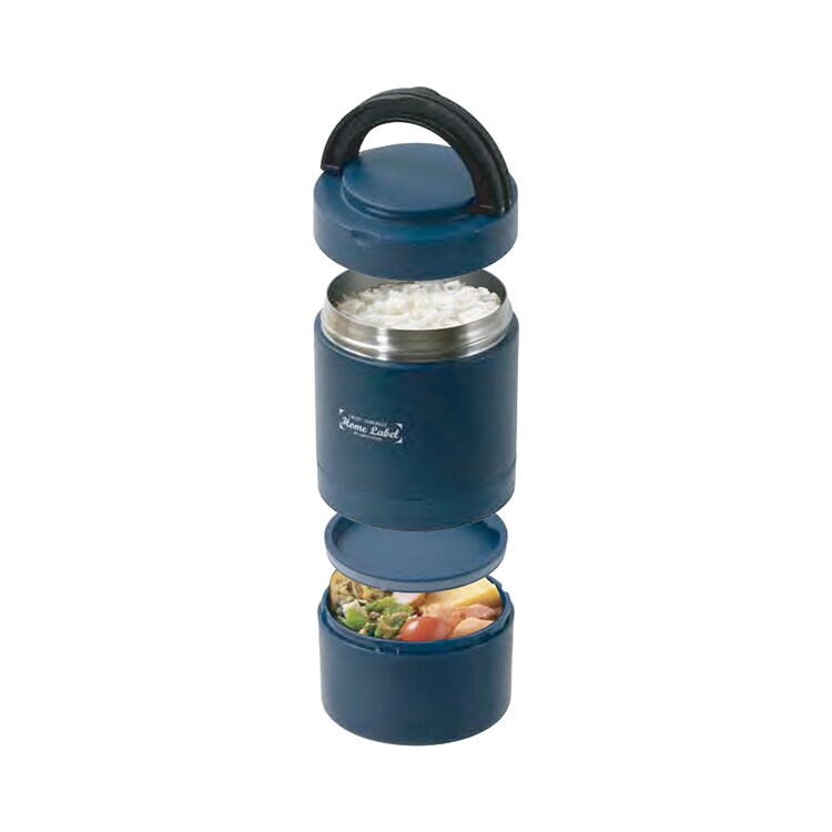 パール金属 ステンレス保温ランチジャー 1100ml DC-6005 ブラック
