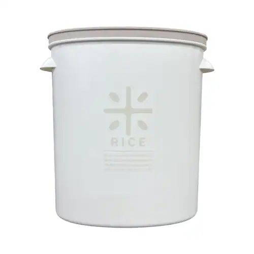 リバティーコーポレーション 米びつ 5kg用 LD-287 ホワイト/ワームグレー【プラザセレクト】_2