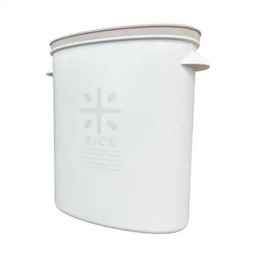 リバティーコーポレーション 米びつ 5kg用 LD-287 ホワイト/ワームグレー【プラザセレクト】_3
