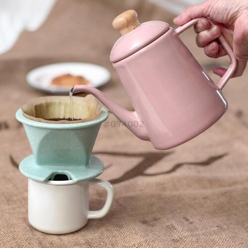 富士ホーロー ホーロードリップポット 1.0L アッシュピンク CTP-1.0DP.AP 【プラザセレクト】_2