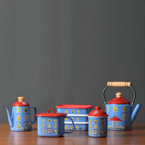 富士ホーロー ムーミン ホーロー容器 浅型角容器 Mサイズ 3点セット MOH-3M 【プラザセレクト】_4