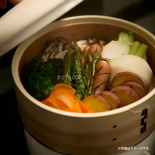 富士ホーロー ホーロー鍋 18cm せいろ付き SER-18W.W ホワイト【プラザセレクト】_7