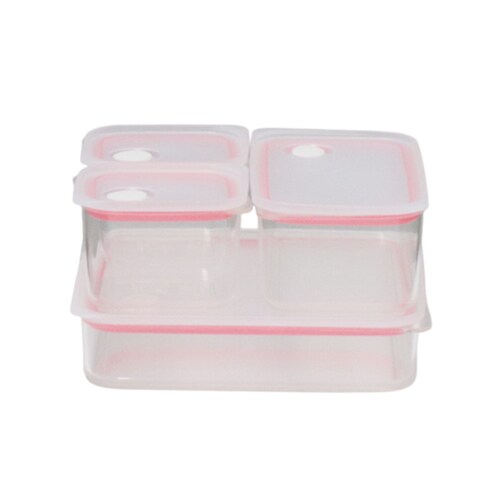 リバティーコーポレーション 浅型密閉保存容器 4点セット LD-695 浅型4点【プラザセレクト】_6