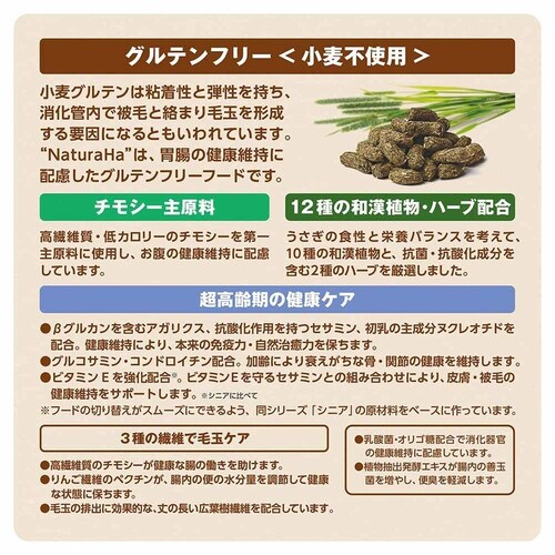minimal LAND ナチュラハ グルテンフリー 12種ブレンド ラビット ハイシニア 800g ML-681 【プラザセレクト】_5