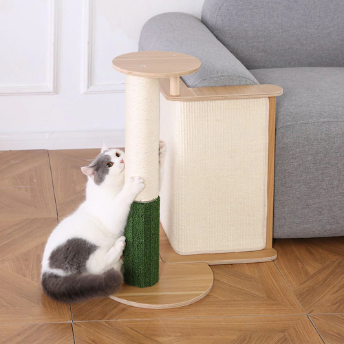 コーナ専用テーブル付き爪とぎタワー YS135147 KIRA_3