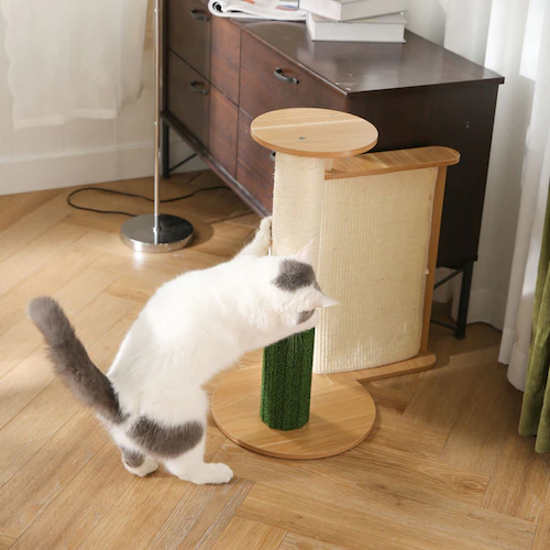 コーナ専用テーブル付き爪とぎタワー YS135147 KIRA_6