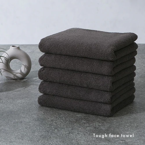 スマートエール しっかり長持ちフェイスタオル 1枚 チャコール_16
