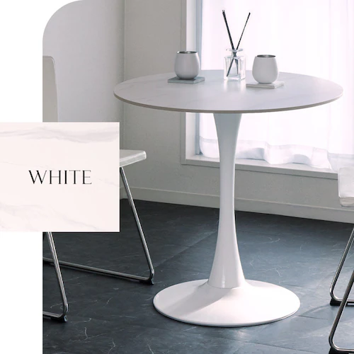 セラミックラウンドテーブル 80cm 4278 ホワイト_3