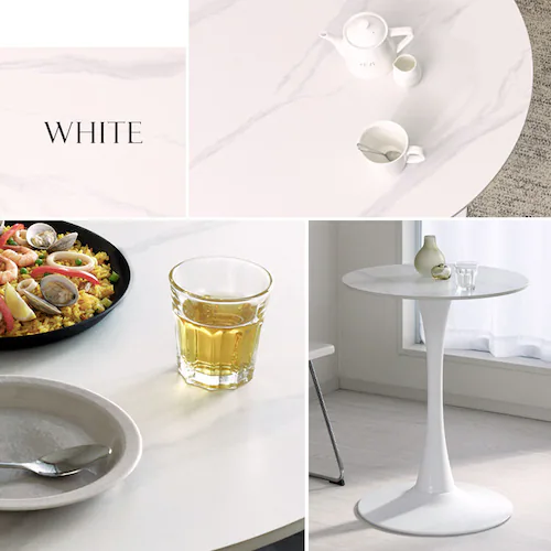 セラミックラウンドテーブル 80cm 4278 ホワイト_4