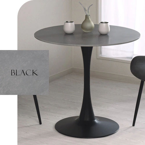 セラミックラウンドテーブル 80cm 4278 ホワイト_5