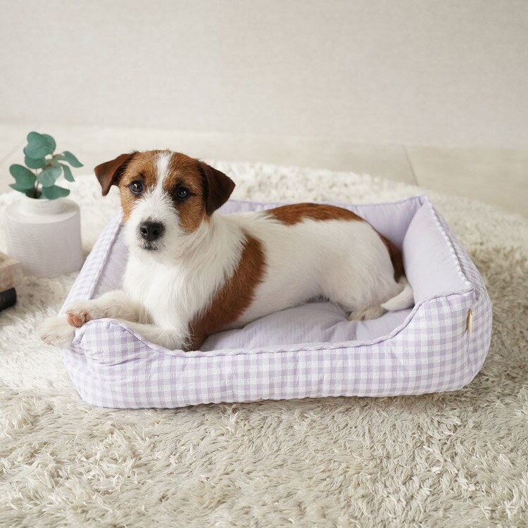 adorable pet'sサマーギンガムスクエアベッドM SB-226MGR グリーン