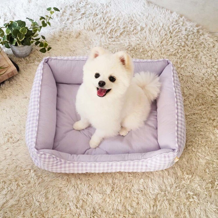 adorable pet'sサマーギンガムスクエアベッドM SB-226MGR グリーン