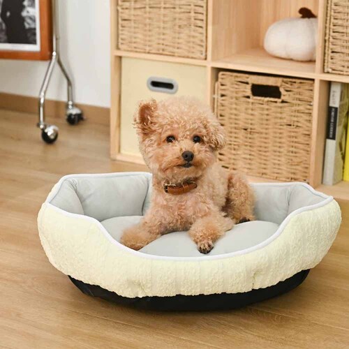 ペットベッド シェルベッドM アイボリー 【プラザセレクト】_2