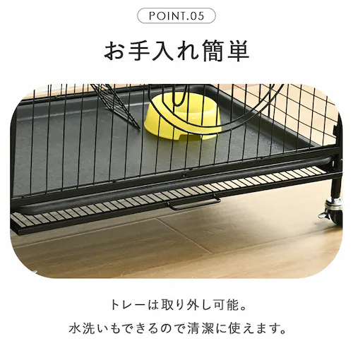 吸水器 ボウル付き 小動物用 猫用 ワイヤーケージ _6