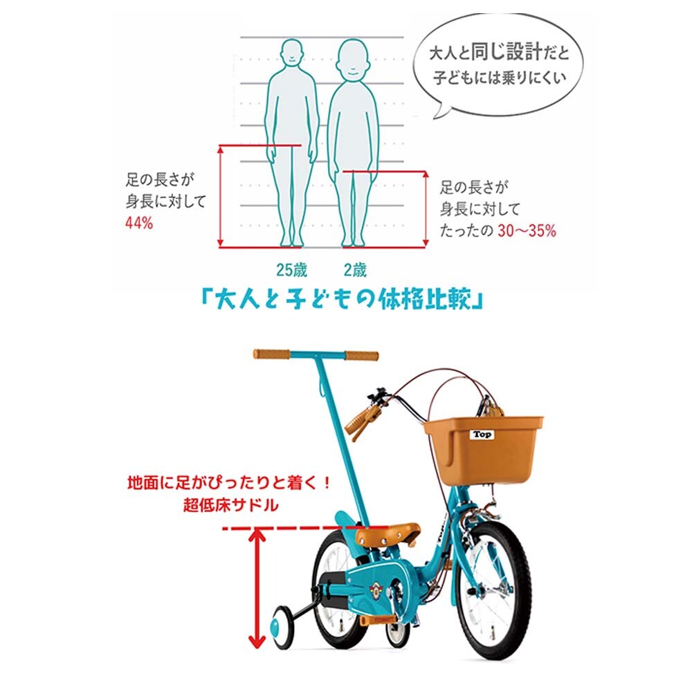 TopKids 【完成車】いきなり自転車 12インチ スカーレット 【時間指定