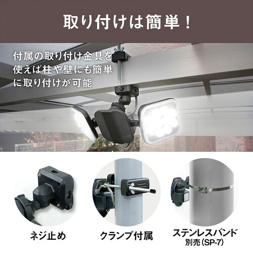 �Q���t���[�A�[�����Z���T�[���C�gAC�d���� �u���b�N LED-AC2028 _7