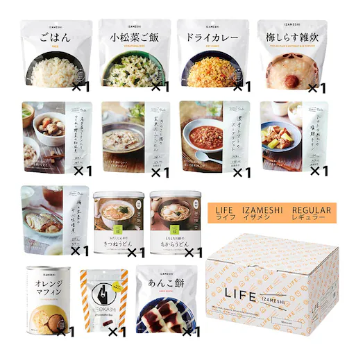 イザメシ 【3年保存・保存食セット】LIFE IZAMESHI REGULAR 652835 【プラザセレクト】_4