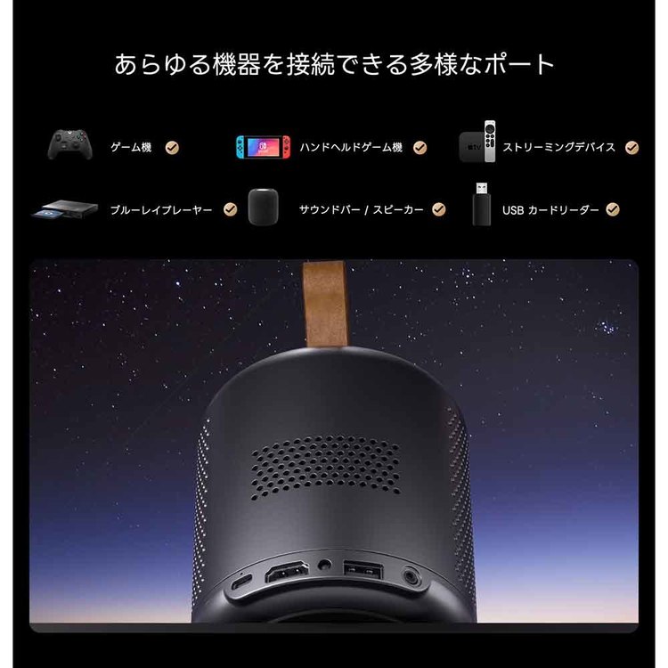 ETOE プロジェクター Dolphin ダークグレー 7341992│アイリスオーヤマ