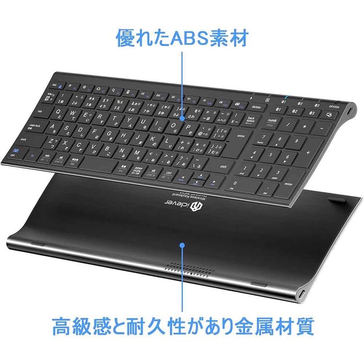 iClever Bluetoothキーボード BK22 （Type-C） ブラック 7342005