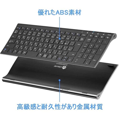 iClever Bluetooth�L�[�{�[�h BK22 �iType-C�j �u���b�N_4